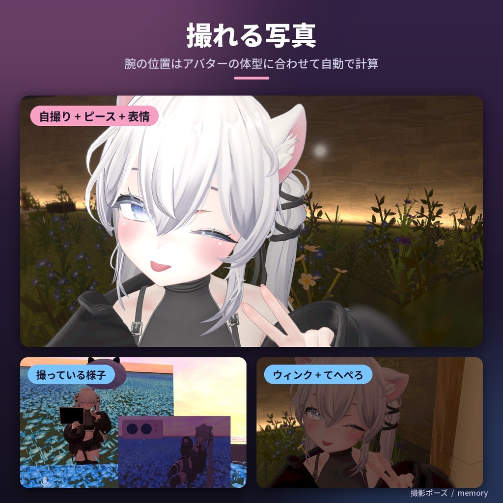 デスクトップ用撮影ポーズ