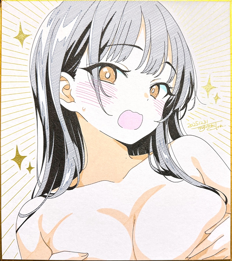 【色紙(大)】 山田 コミケット107 (2025.12)