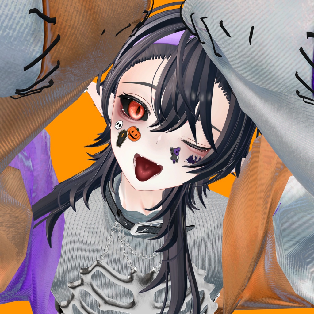 ハロウィンシールテクスチャ