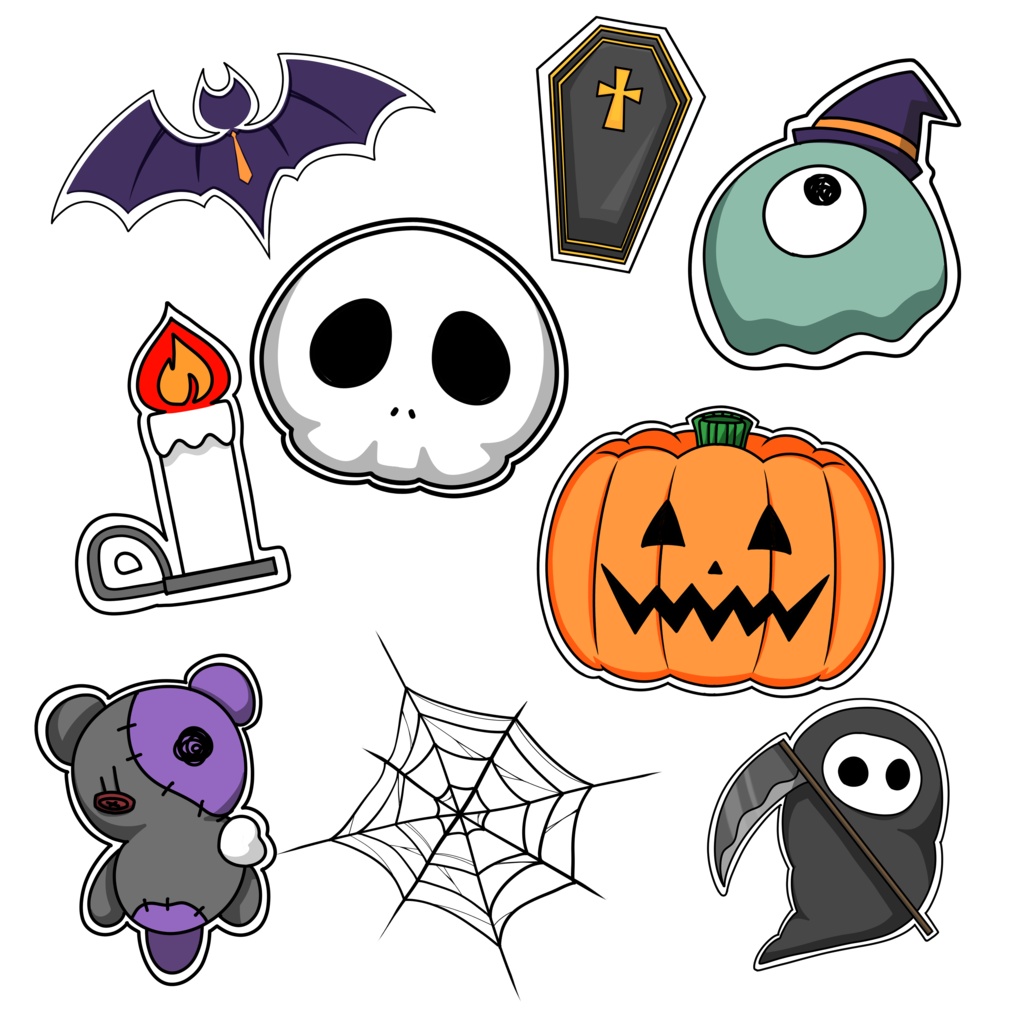 ハロウィンシールテクスチャ