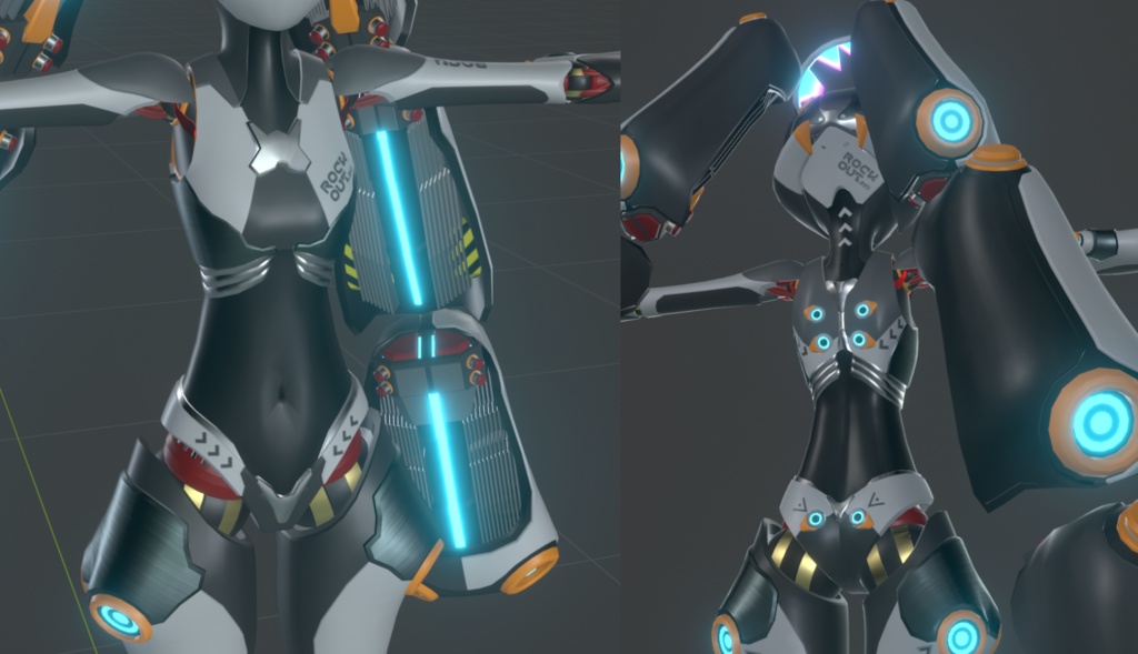 【VRC想定】レディ・フライハイ【3Dアバター】