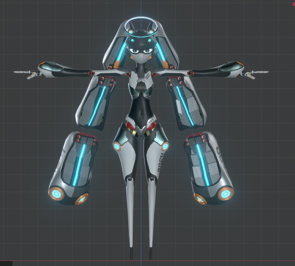 【VRC想定】レディ・フライハイ【3Dアバター】