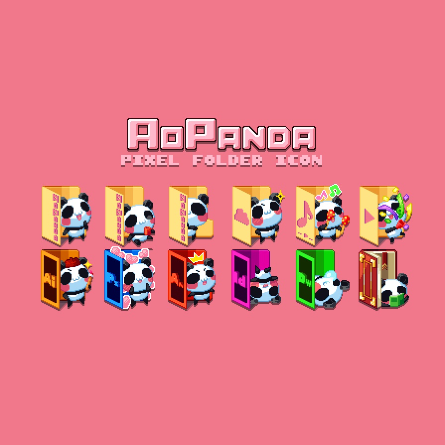 AOPANDA Pixel Folder Icon