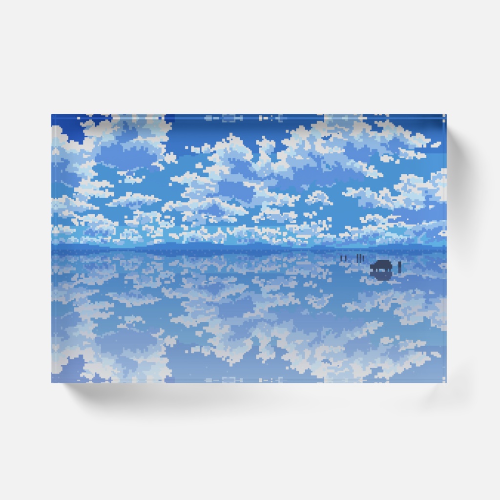 ピクセルアクリルブロック - ウユニ塩湖