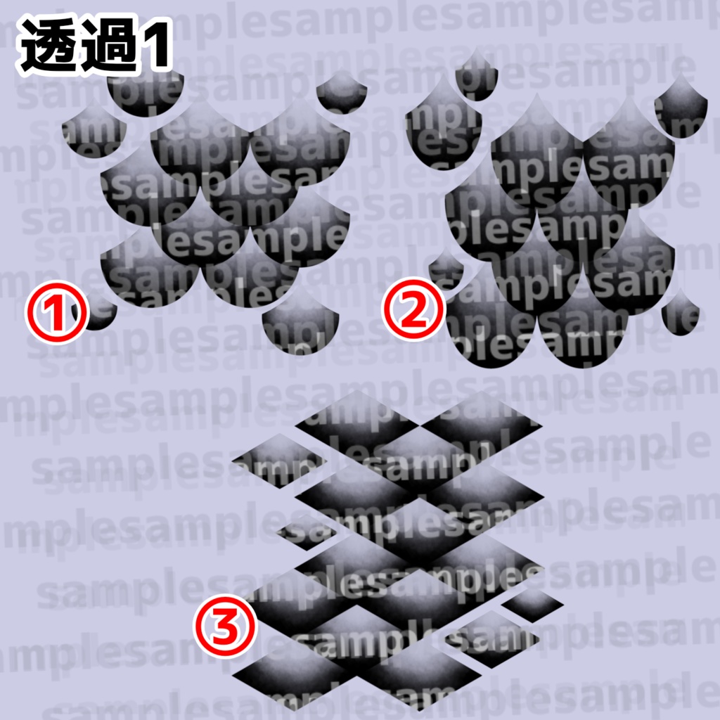 【VRChat】鱗タトゥーセット 第1弾 tattoo set