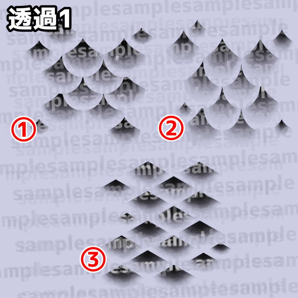 【VRChat】鱗タトゥーセット 第1弾 tattoo set