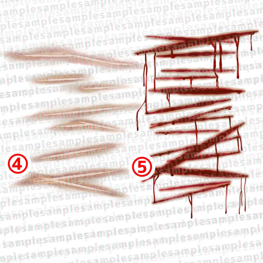 【VRChat】傷だらけテクスチャセット 第1弾