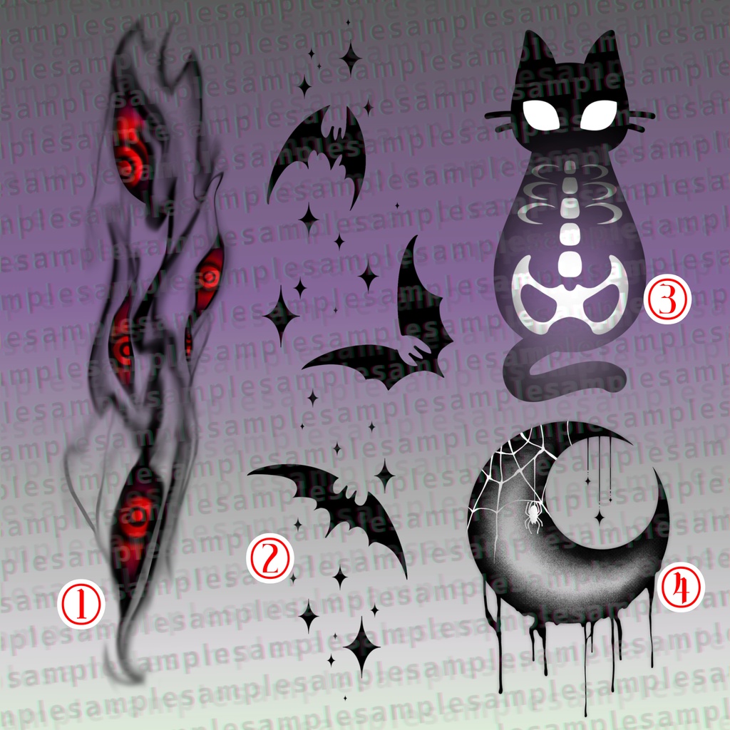 【VRChat】ハロウィン タトゥーセット 第2弾 tattoo set