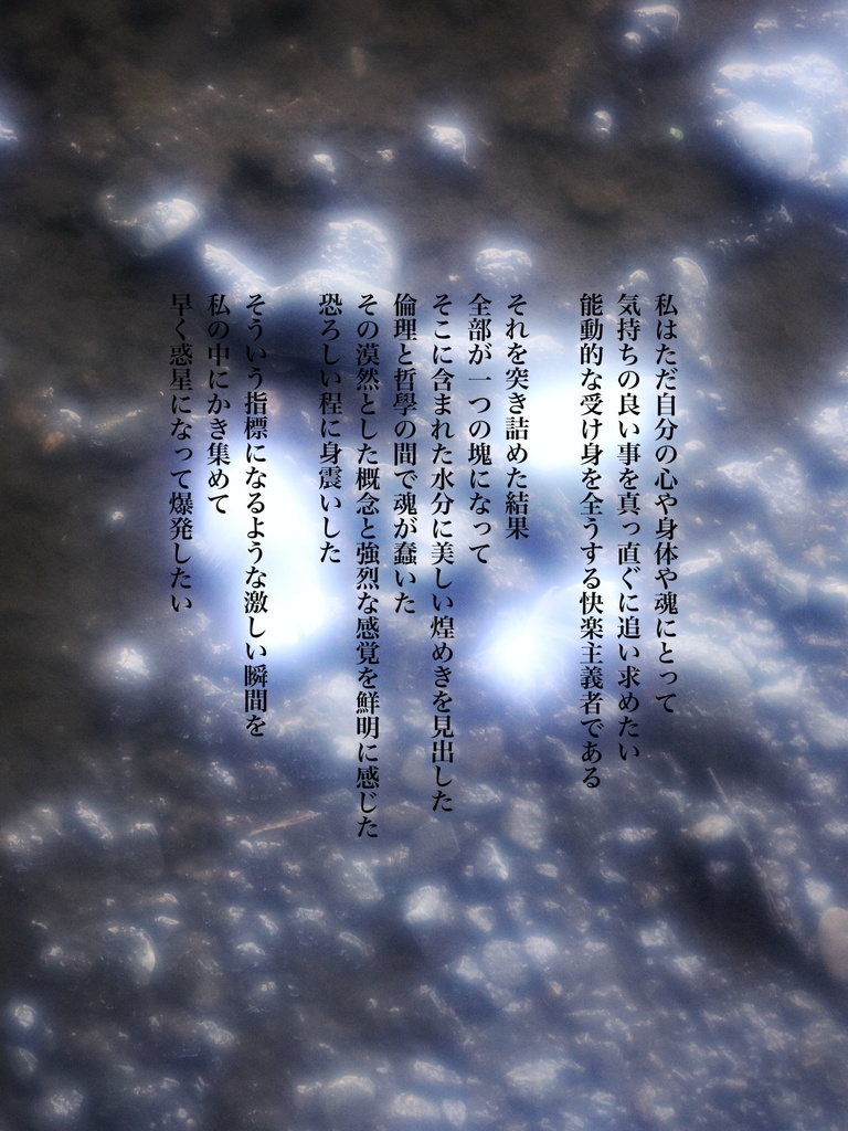 《受注再販》思想写真詩集「蠕動」悠歌