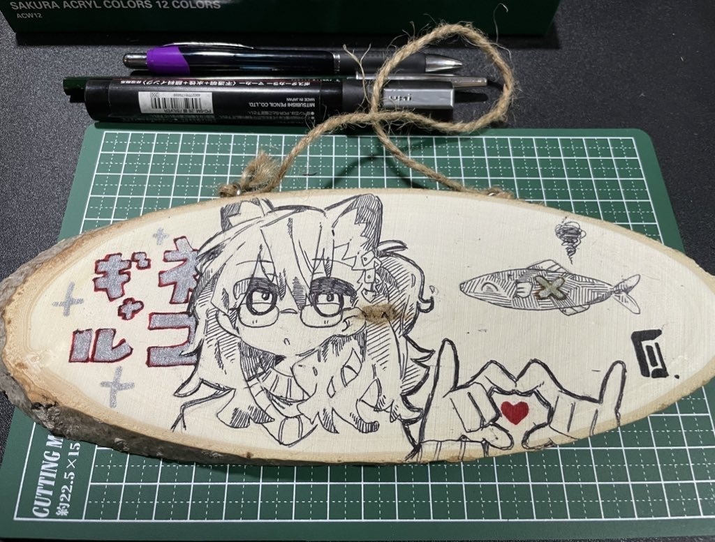 ネコギャル柏崎ちゃん【トールペイント】