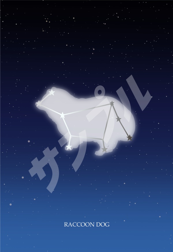 たぬたぬポストカード4種SET