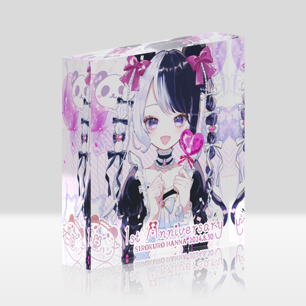 白黒ハンナ 1st anniversary～記念アクリルブロック～