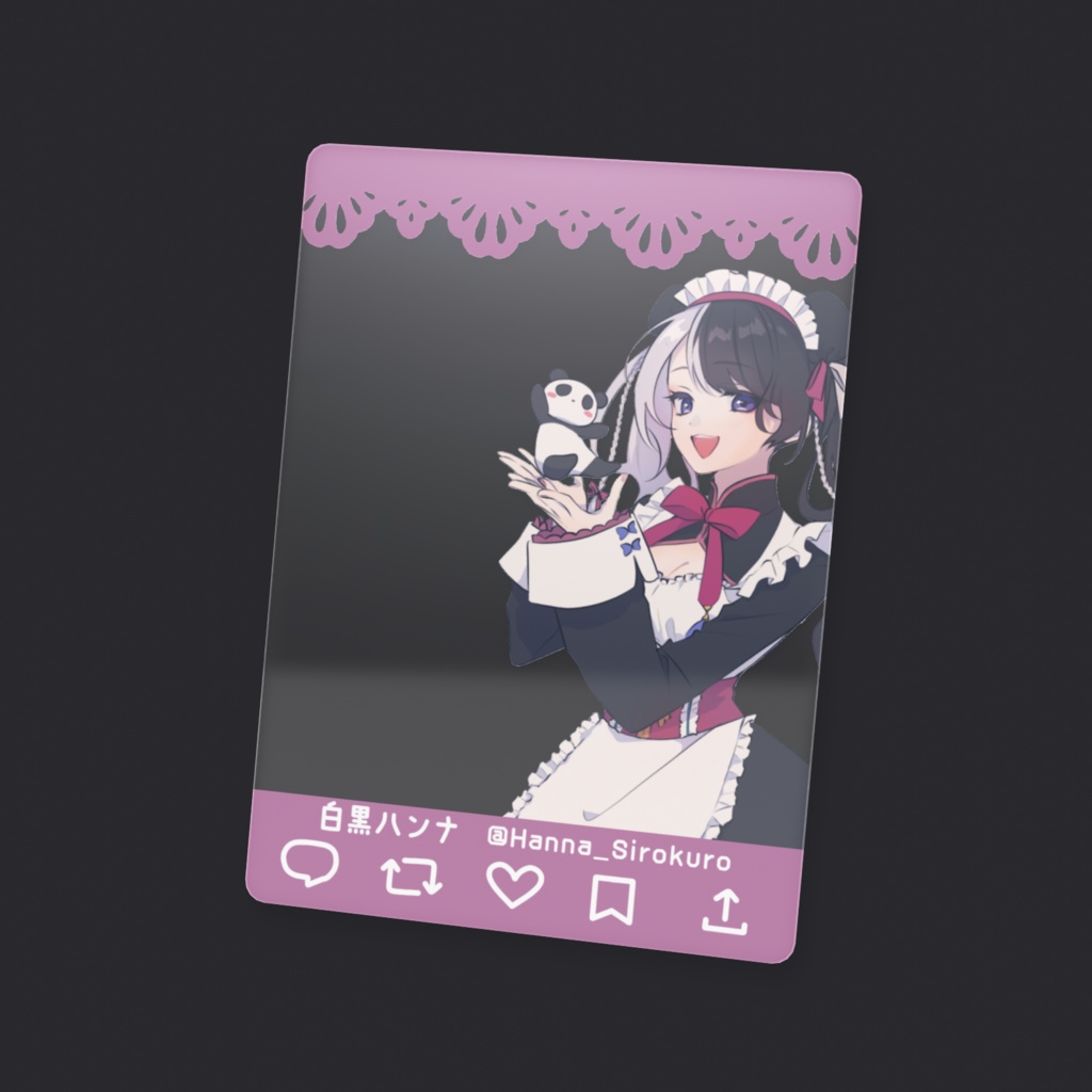 白黒ハンナ 2nd anniversary ~記念クリアカード①~