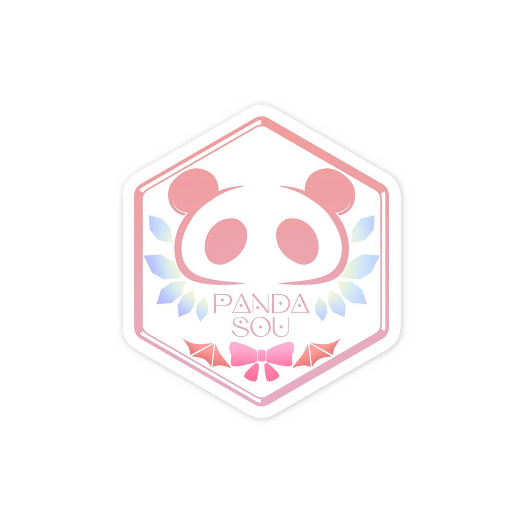 【パンダ荘】パンダ荘オリジナルステッカー