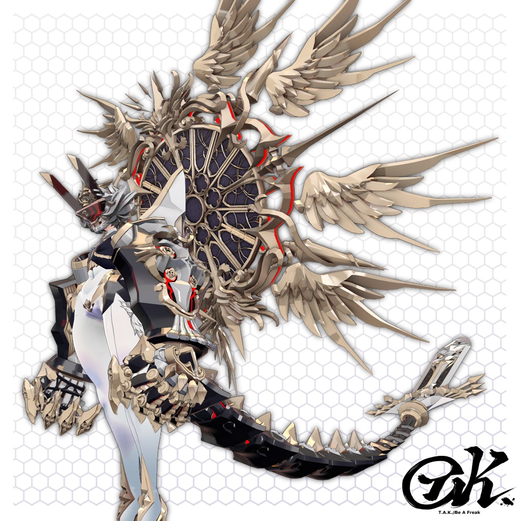 【VRC想定3Dモデル】 灼銀の弾丸 SilverBulletInferno