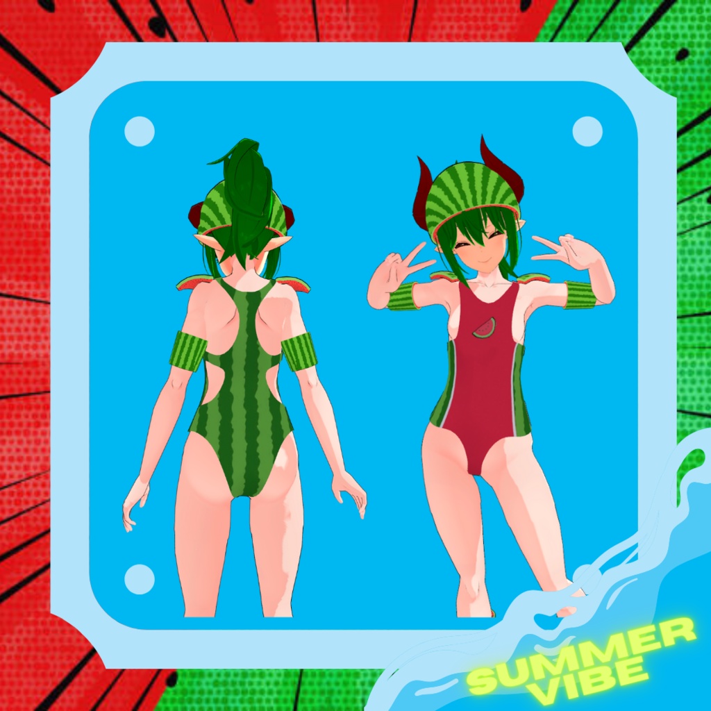 『レナ・カクテル-Lena Cocktail-』Lena Watermelon suit (Summer Vibe Collection)
