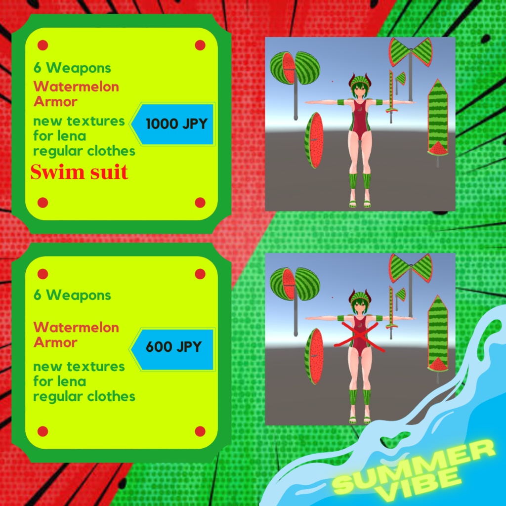 『レナ・カクテル-Lena Cocktail-』Lena Watermelon suit (Summer Vibe Collection)