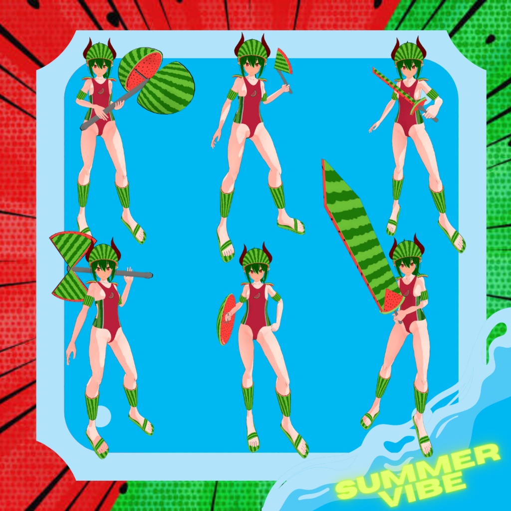 『レナ・カクテル-Lena Cocktail-』Lena Watermelon suit (Summer Vibe Collection)