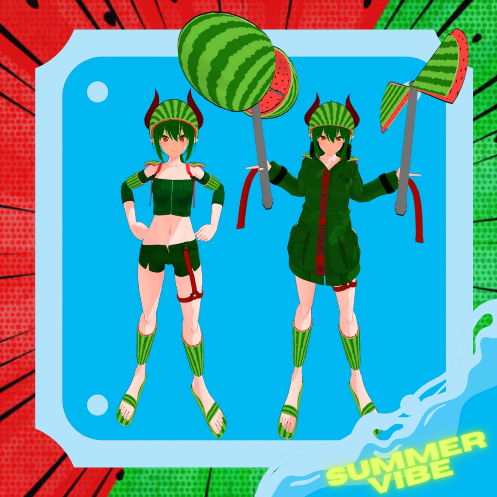 『レナ・カクテル-Lena Cocktail-』Lena Watermelon suit (Summer Vibe Collection)