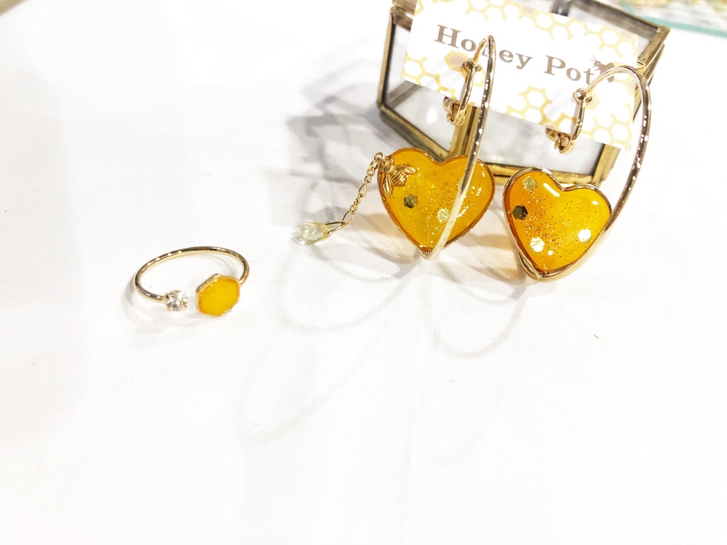 ハートのイヤリング