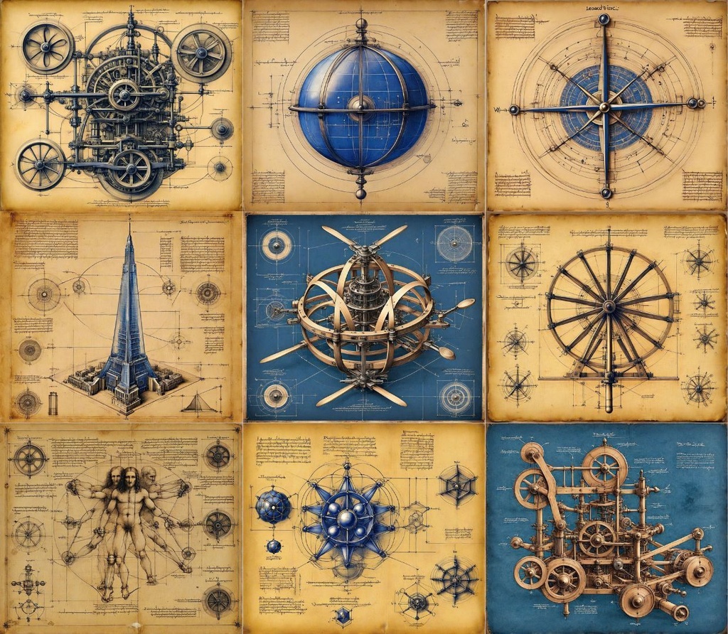 【王宮大図書館蔵書】未解明技術 設計概要図集 165種