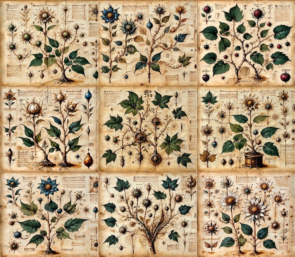 古代薬草・毒草 記録写本(1) 180枚