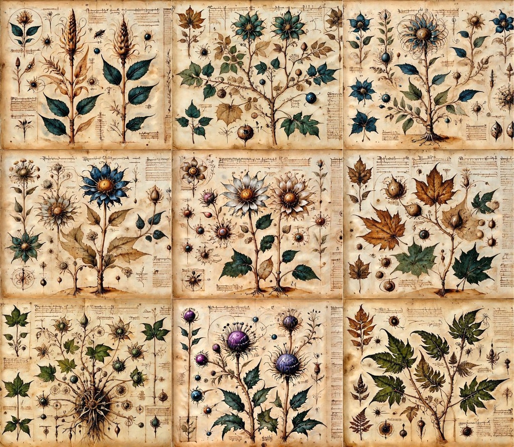 古代薬草・毒草 記録写本(1) 180枚