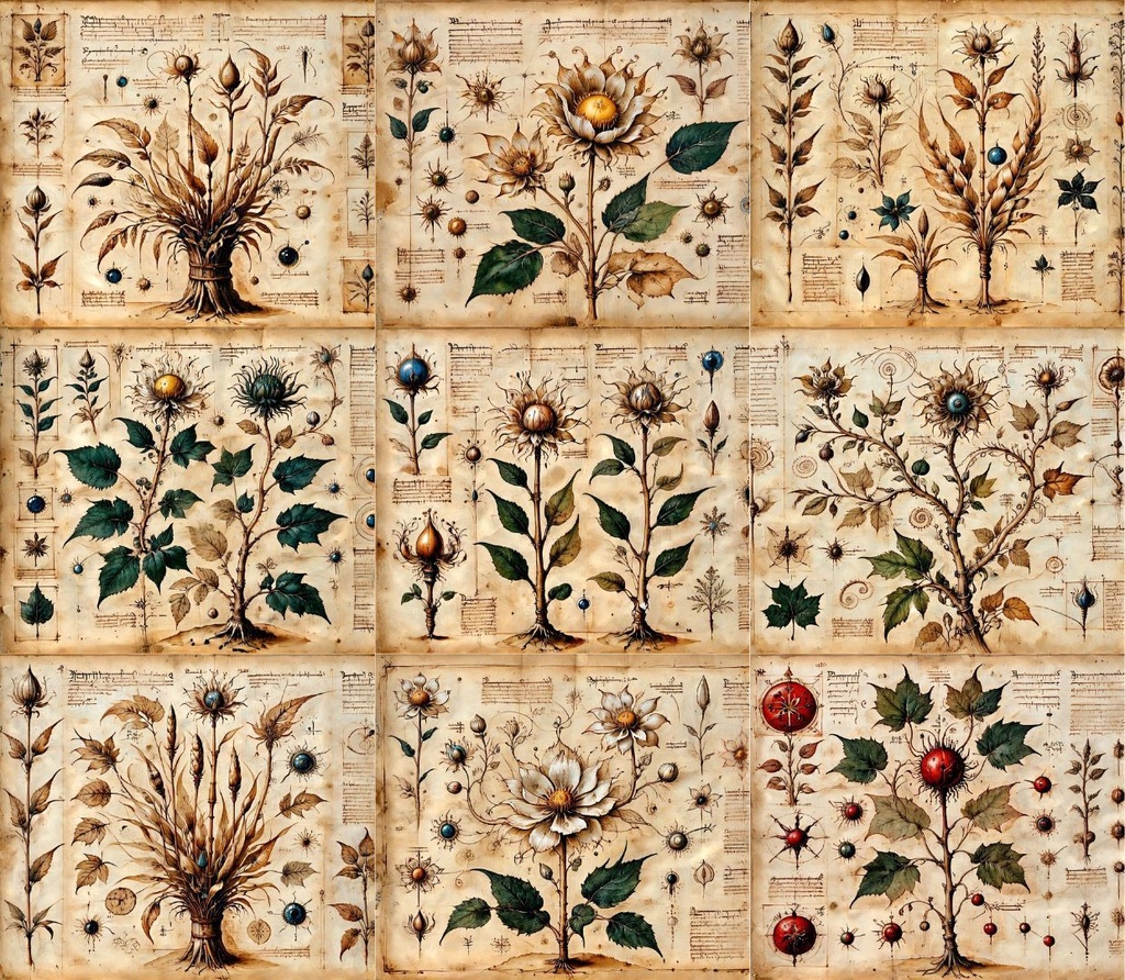 古代薬草・毒草 記録写本(1) 180枚