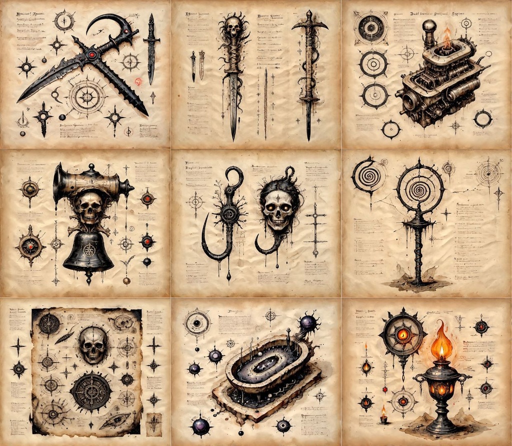 【王宮大図書館蔵書】失われた儀礼具 呪具写本集 233枚