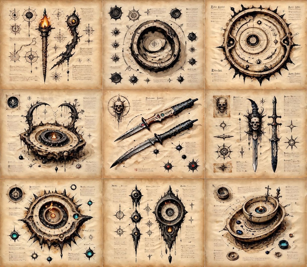 【王宮大図書館蔵書】失われた儀礼具 呪具写本集 233枚