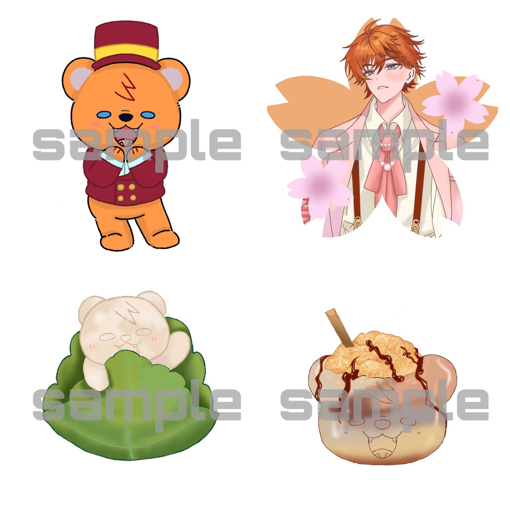 【非公式】にじそうさく11 ステッカー4点セット