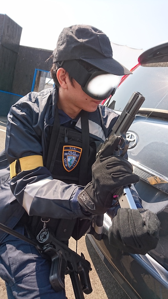 【サバゲパッチ】百合市警ワッペン 10cm