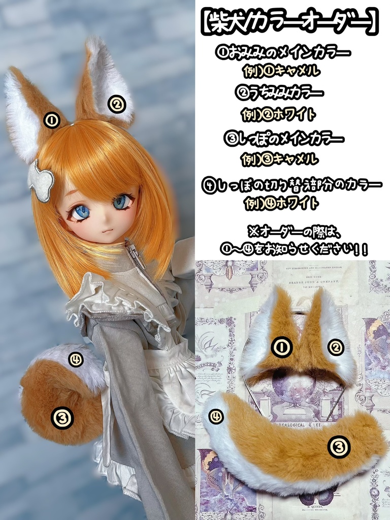 けもみみ&しっぽセット/柴犬