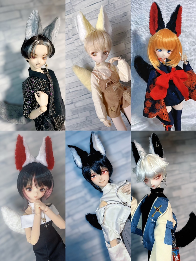 けもみみ&しっぽセット/カラーオーダー