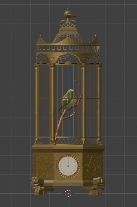 アンティーククロック(ざっくりした時計としてVRCで使用可能)