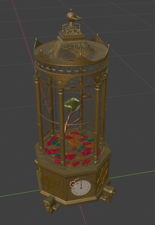 アンティーククロック(ざっくりした時計としてVRCで使用可能)