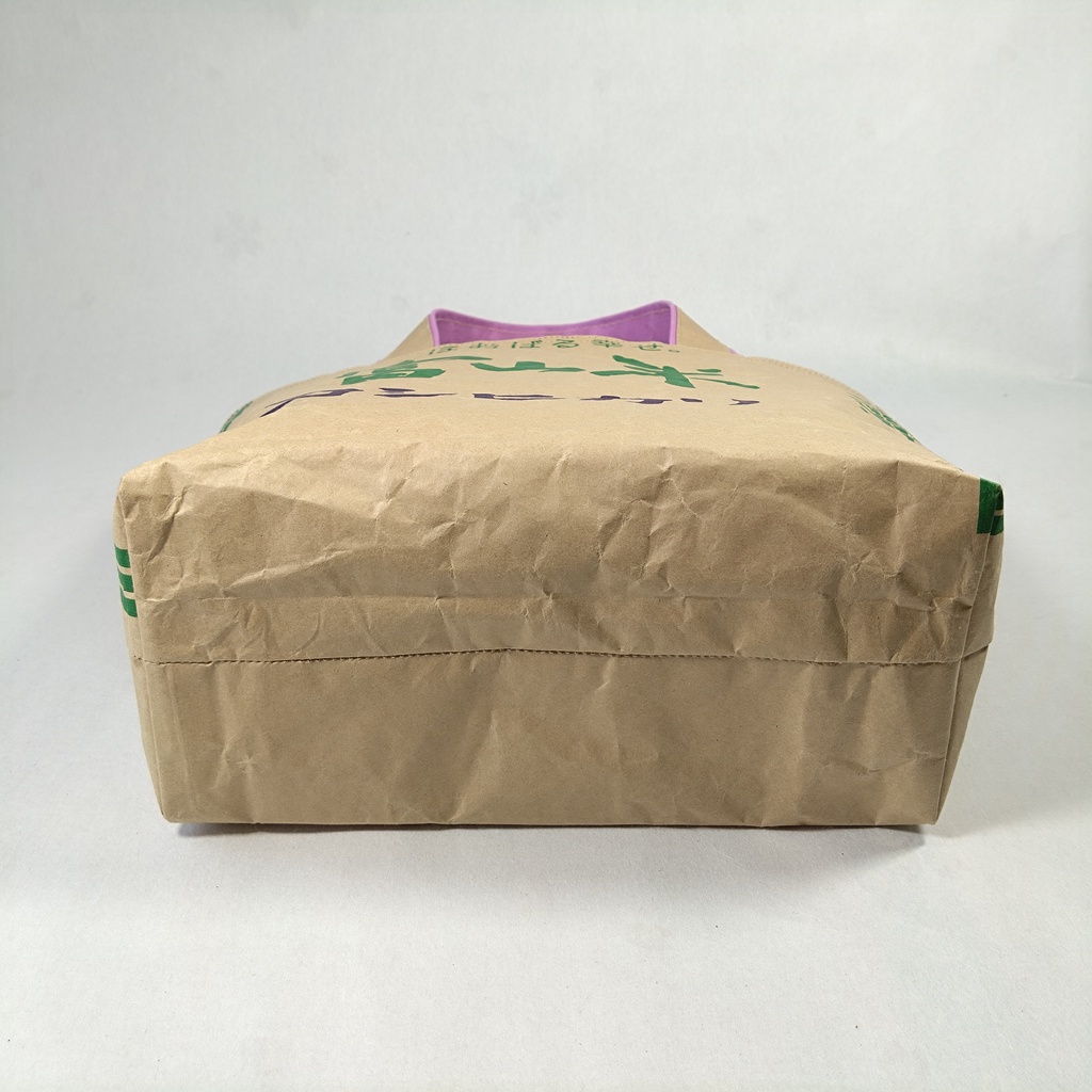 【試作品・訳あり】手帳好きのための 富山米袋アップサイクル ミニトートバッグ(内布:丈夫な9.5号帆布)