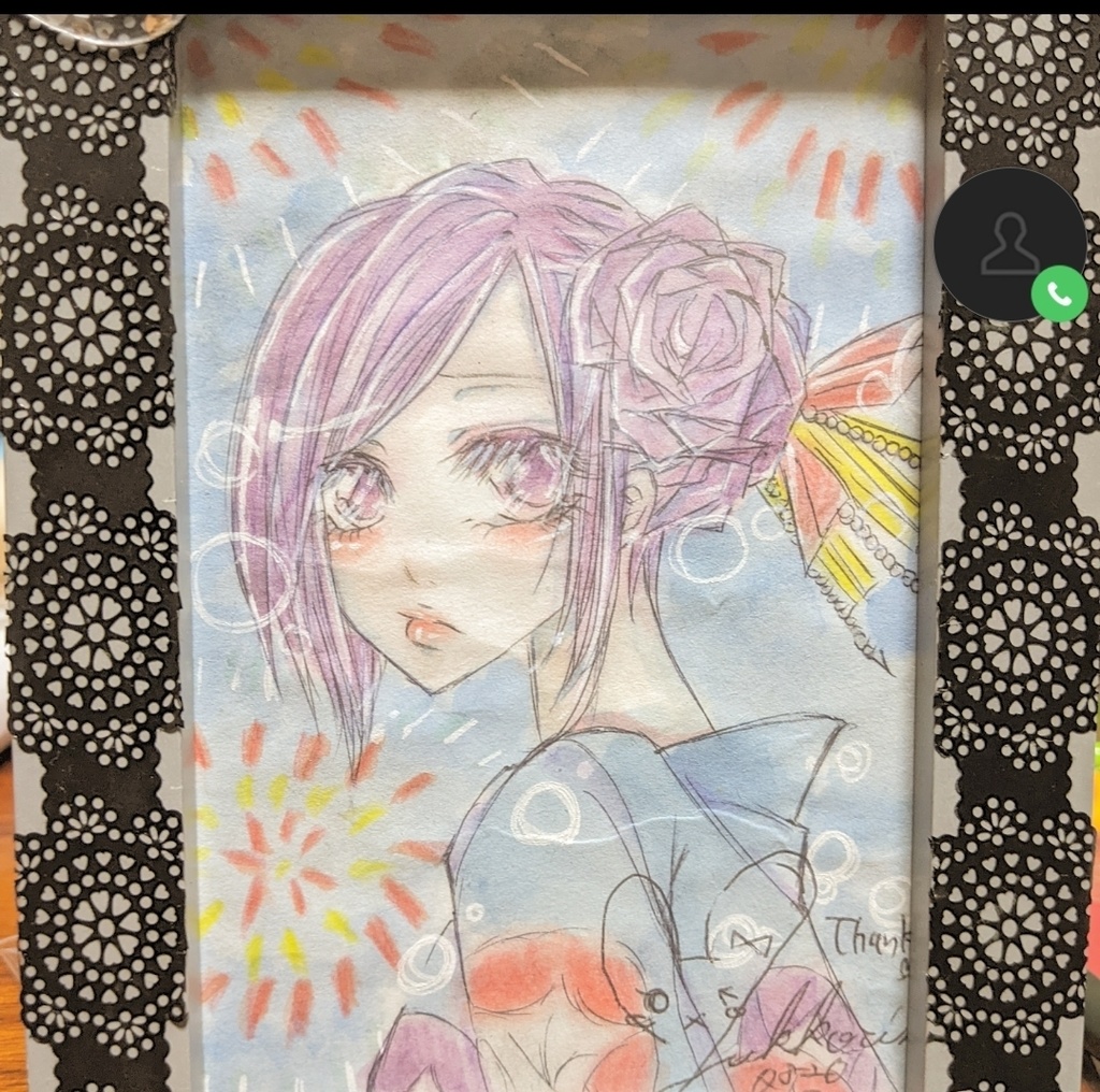 手描きイラスト ハンドメイド オリジナル 夏祭り②