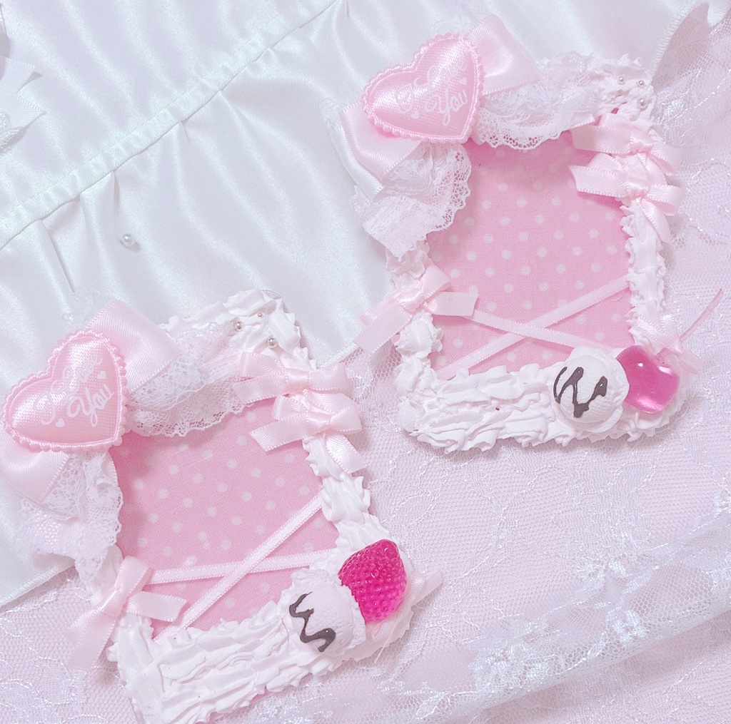 【Pink whip series】B8サイズ 硬質ケースデコ ホイップ