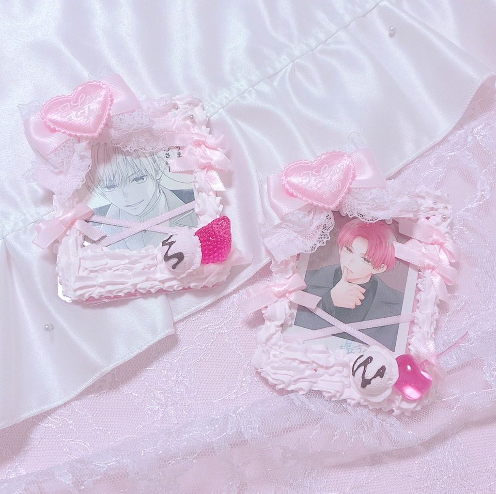 【Pink whip series】B8サイズ 硬質ケースデコ ホイップ