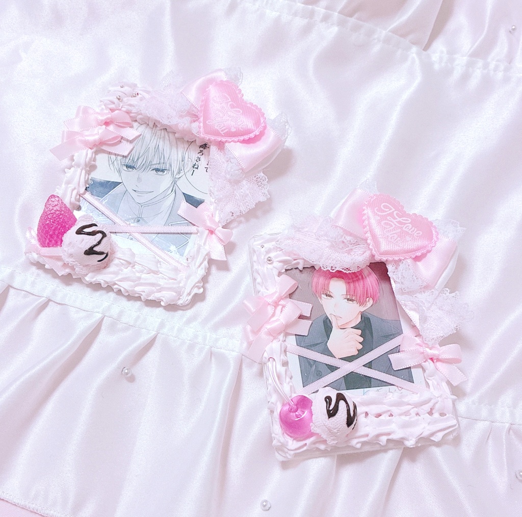 【Pink whip series】B8サイズ 硬質ケースデコ ホイップ