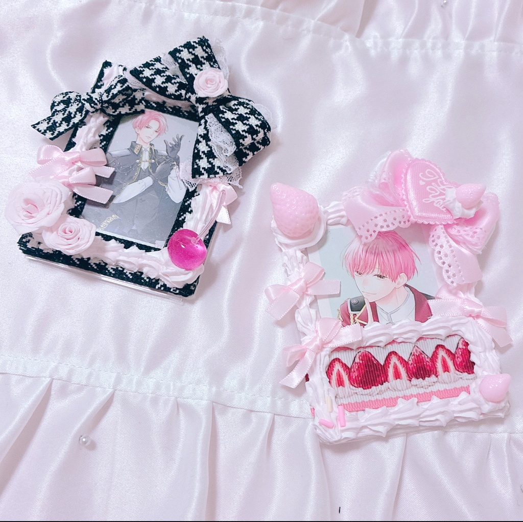 【Pink whip series 】B8サイズ 硬質ケースデコ ホイップ