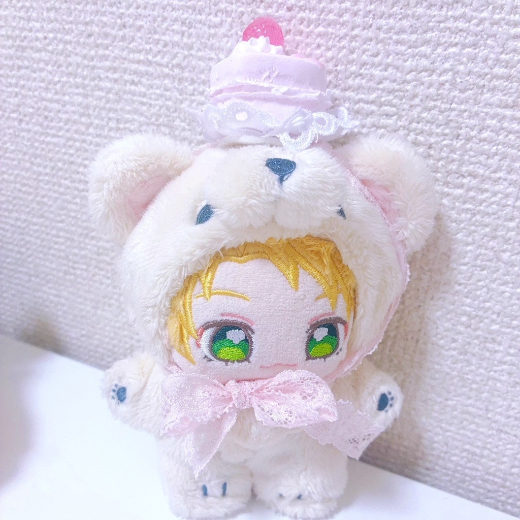 【ハートマカロンヘッドドレス】ぬい服 被り物