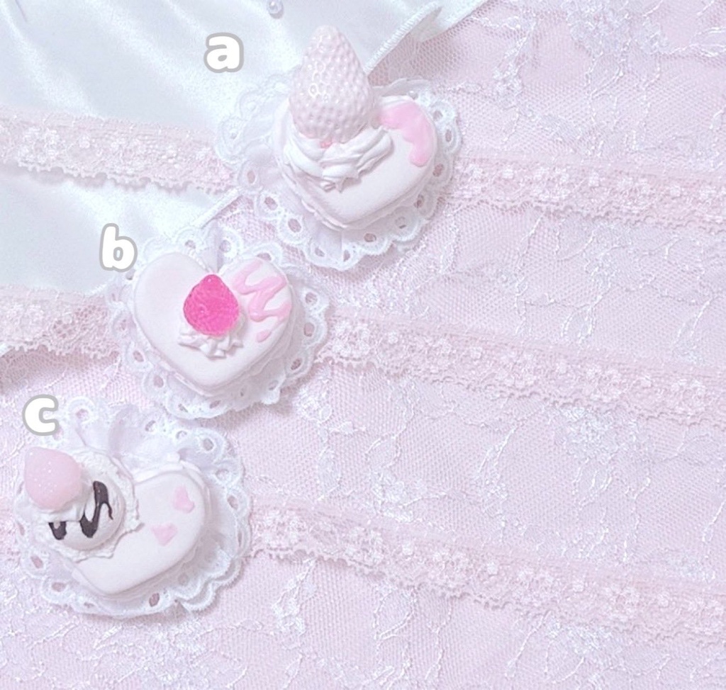 【ハートマカロンヘッドドレス】ぬい服 被り物