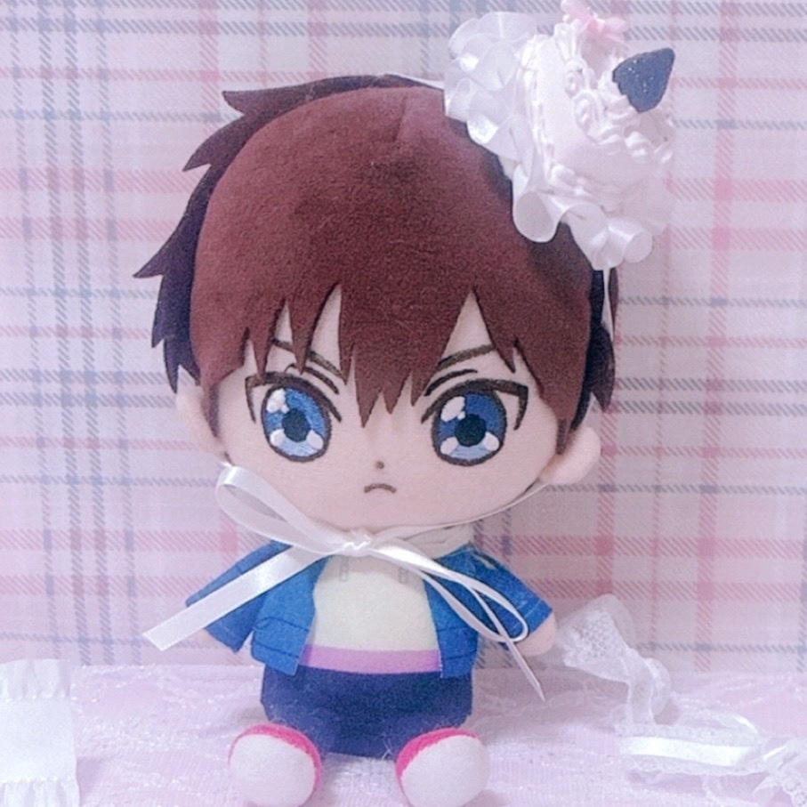 【ハートケーキヘッドドレス】15~16cm 黒いちご ピンク ぬい服