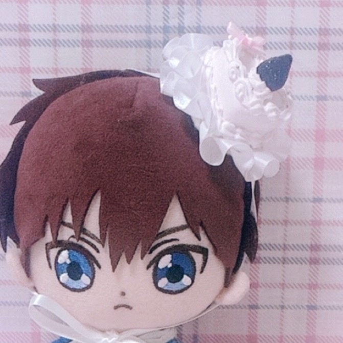 【ハートケーキヘッドドレス】15~16cm 黒いちご ピンク ぬい服