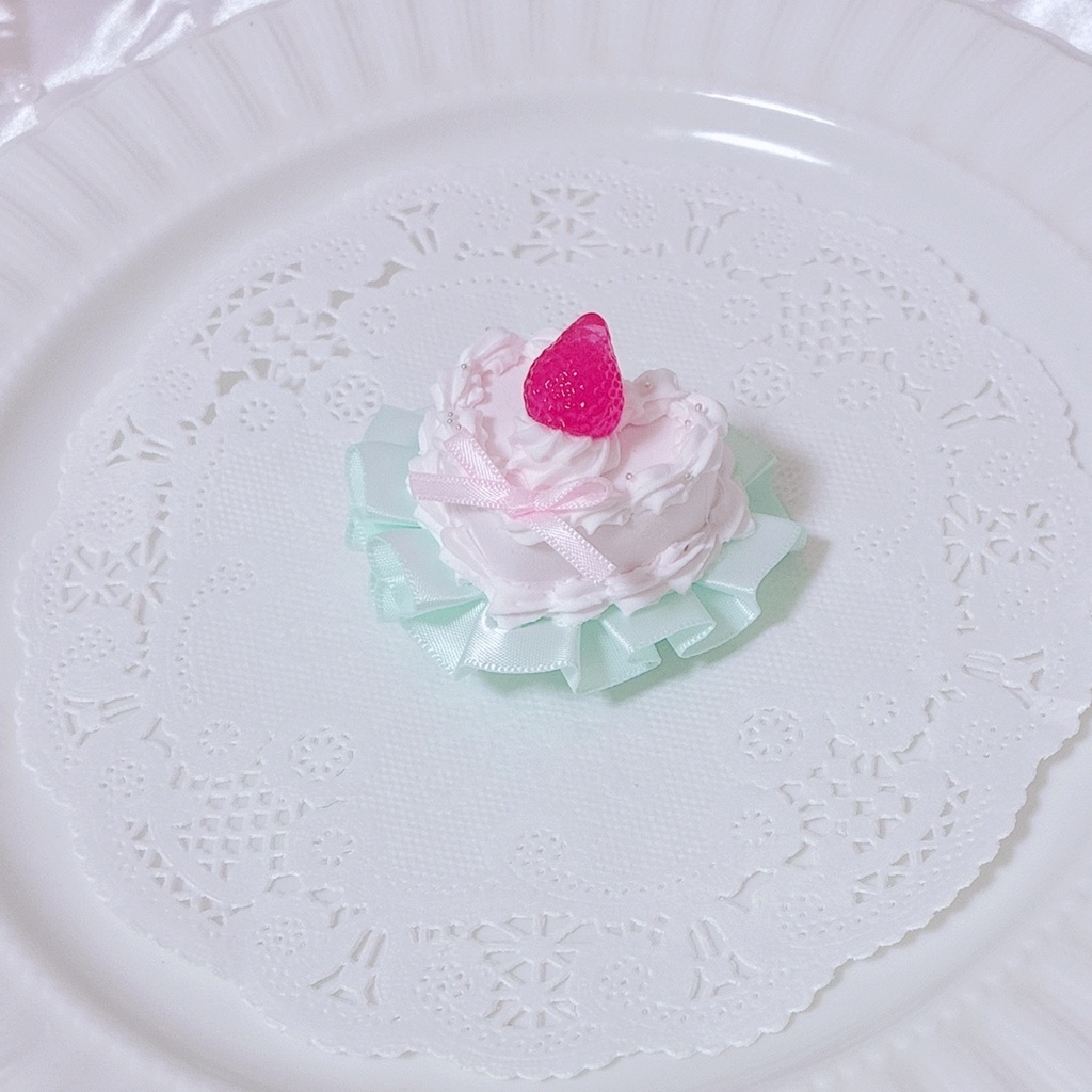 🎀🍨【Petit Gateau Headdress Collection】10~12cm ヘッドドレス ぬい服 ピンク🍓🎀