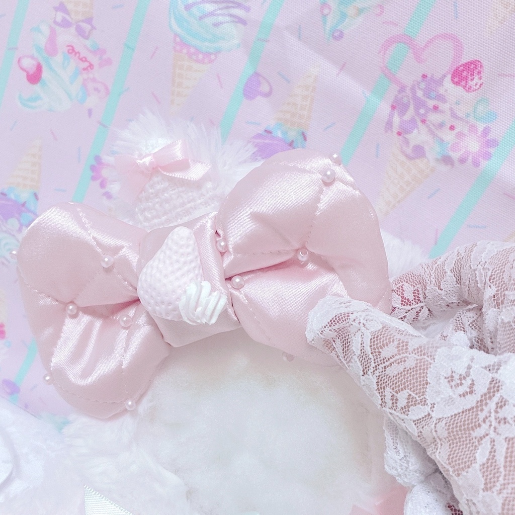 【Fraise et Crème♡ピンクねこ】おすわりぬい服 15cm 甘ロリ ハンドメイド