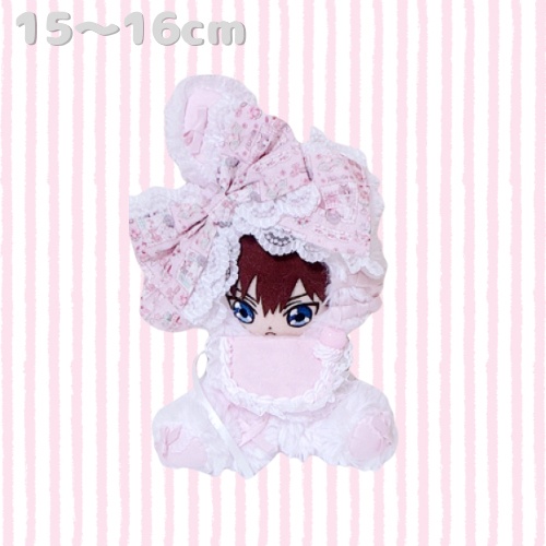 【Whip Cherry Party♡rabbit】おすわりぬい服 16cm ピンク ハンドメイド PREMIUM LINE