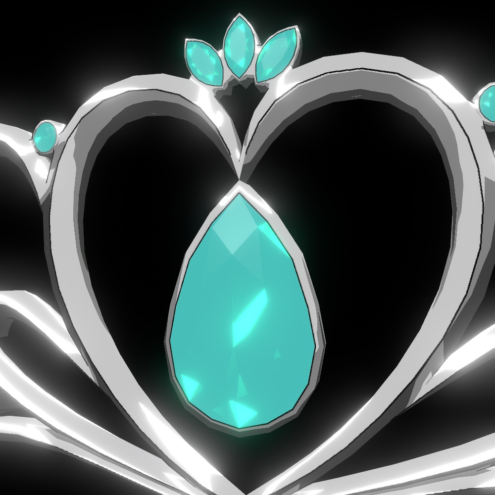 【VRChat用アクセサリー】トゥーン プリンセスティアラ